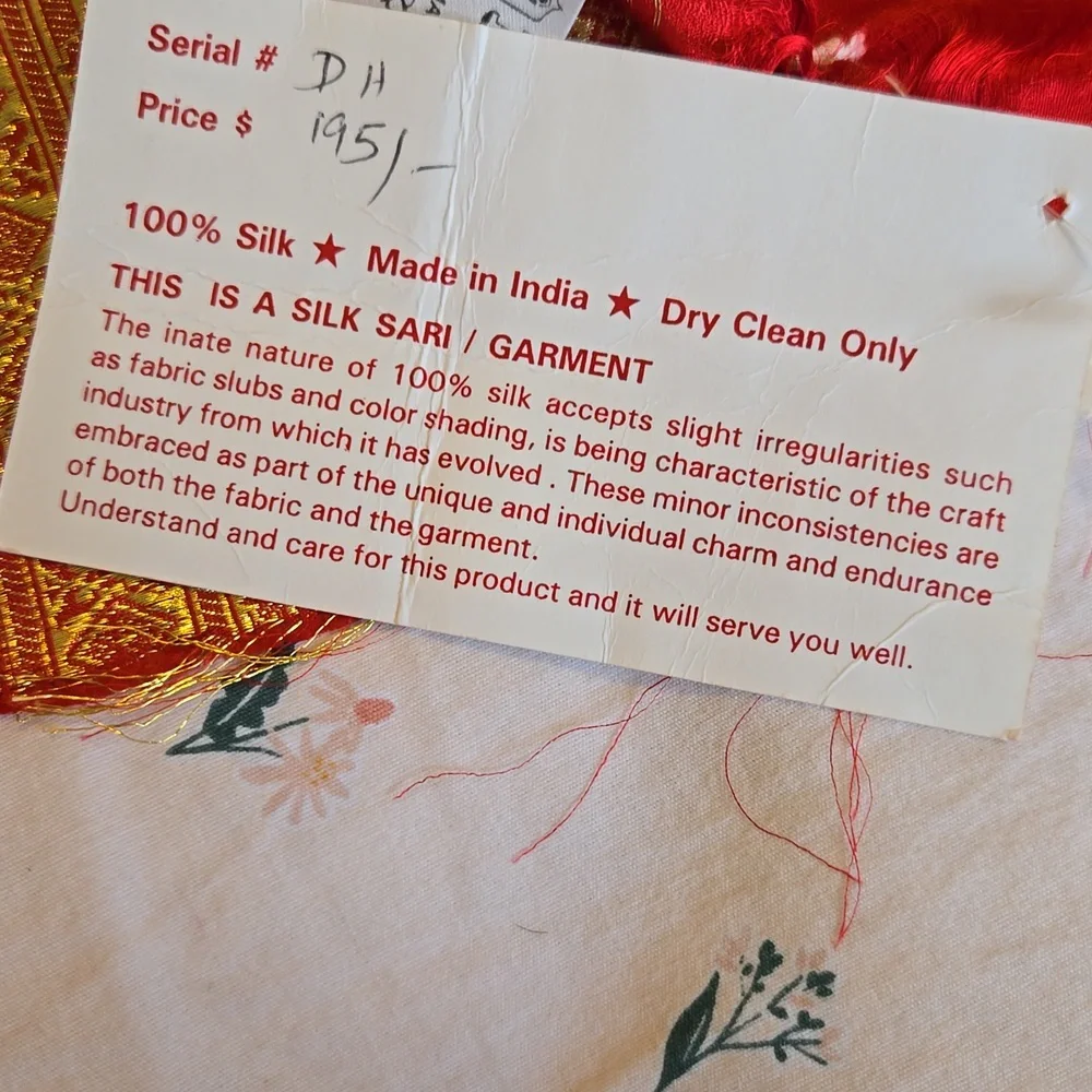 Pure silk banarsi saree / sari - Picture 6 of 7